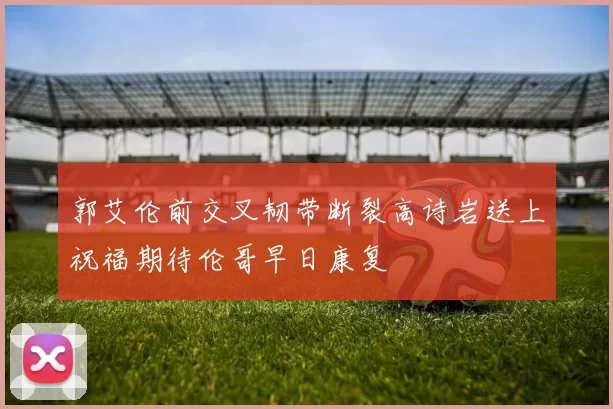 郭艾伦前交叉韧带断裂高诗岩送上祝福期待伦哥早日康复